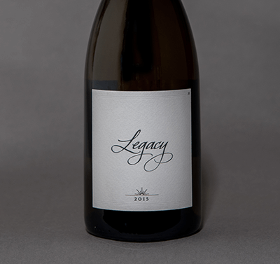 2015 Legacy Chardonnay label shot
