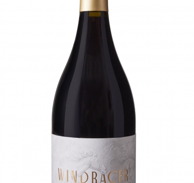 Single bottle of 2018 WindRacer Sealift Pinot Noir - Beauty Shot