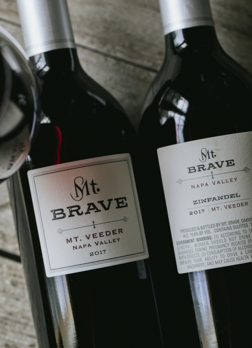 Two bottles of wine laid down
